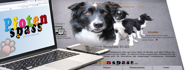 Hunde Homepage erstellen lassen Pfotenspass